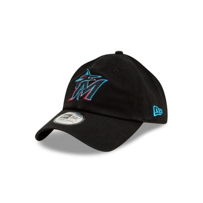 Miami Marlins Gorra | New Era MLB Casual Classic Adjustable Cap Mexico - Negros